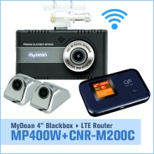 [블랙박스]커넥티드 마이딘 MP400W 3CH + 통신라우터 세트